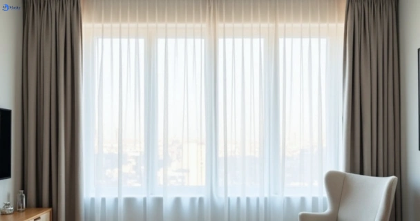 Freshly steam cleaned curtains in redan-vic QLD