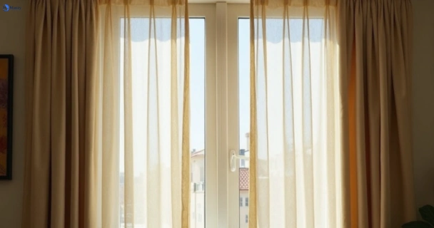 Dusty and dull curtains in redan-vic before steam cleaning